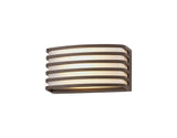 Machin Wall Lamp, 1 x E27, IP54, Matt Brown/Opal PC Shade, 2yrs Warranty