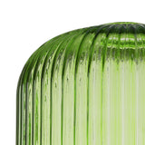 Allardyce 20cm Pumpkin Shaped Ribbed Glass (C), Green