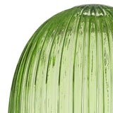 Allardyce 20cm Almond Ribbed Glass (F), Green