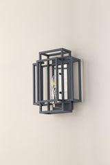 Coton Wall Lamp 1 Light E14, Anthracite / Satin Nickel