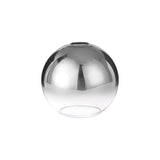 Allardyce 20cm Globe Glass (B), Smoke Fade/Clear