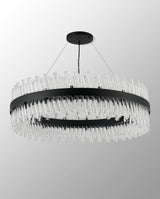Melville 1m 32 Light G9, Pendant Round, Satin Black / Clear Item Weight: 29.51kg