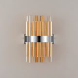 Melville 4 Light G9, Wall Light, Polished Nickel / Amber