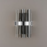 Melville 4 Light G9, Wall Light, Polished Nickel / Smoke