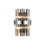 Melville 4 Light G9, Wall Light, Polished Nickel / Smoke