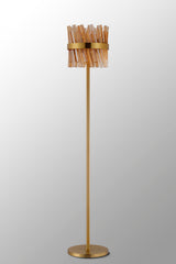 Melville 8 Light G9, Floor Lamp, Brass / Amber