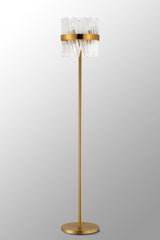 Melville 8 Light G9, Floor Lamp, Brass / Clear