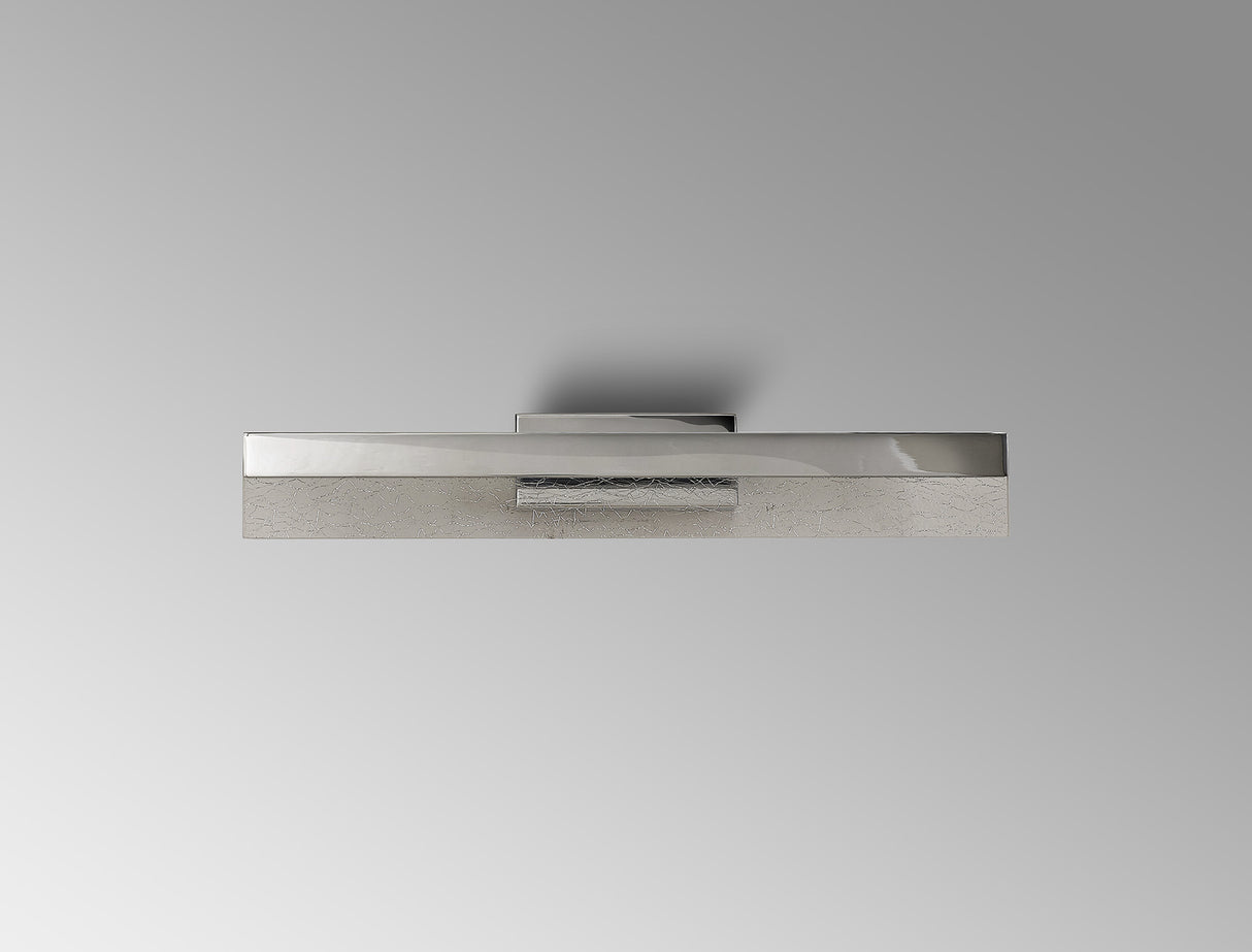 Pascoe Wall Lamp.8W LED, 3000K, 600lm, IP44, Polished Chrome, 3yrs Warranty
