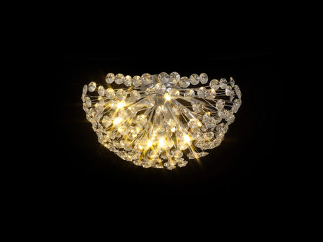 Byrne Ceiling 50cm 11 x G9 Polished Chrome/Crystal