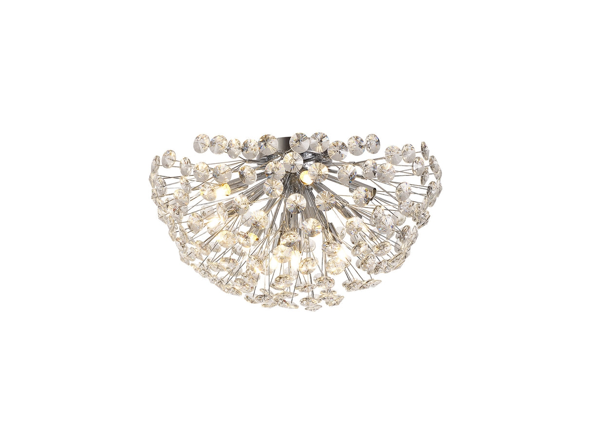 Byrne Ceiling 50cm 11 Light G9 Polished Chrome / Crystal
