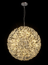 Byrne Pendant 100cm Sphere 48 x G9 Polished Chrome/Crystal