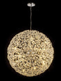 Byrne Pendant 1.2m Sphere 64 x G9 Polished Chrome/Crystal
