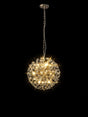 Byrne 40cm Sphere Pendant 9 x G9 French Gold/Crystal