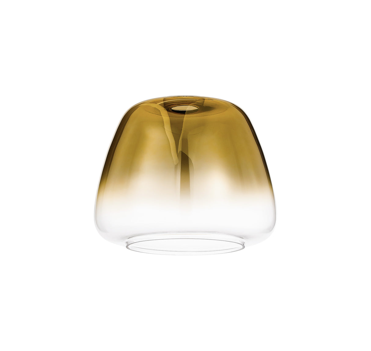 Allardyce 28cm Trapezium Glass (H), Gold Fade/Clear