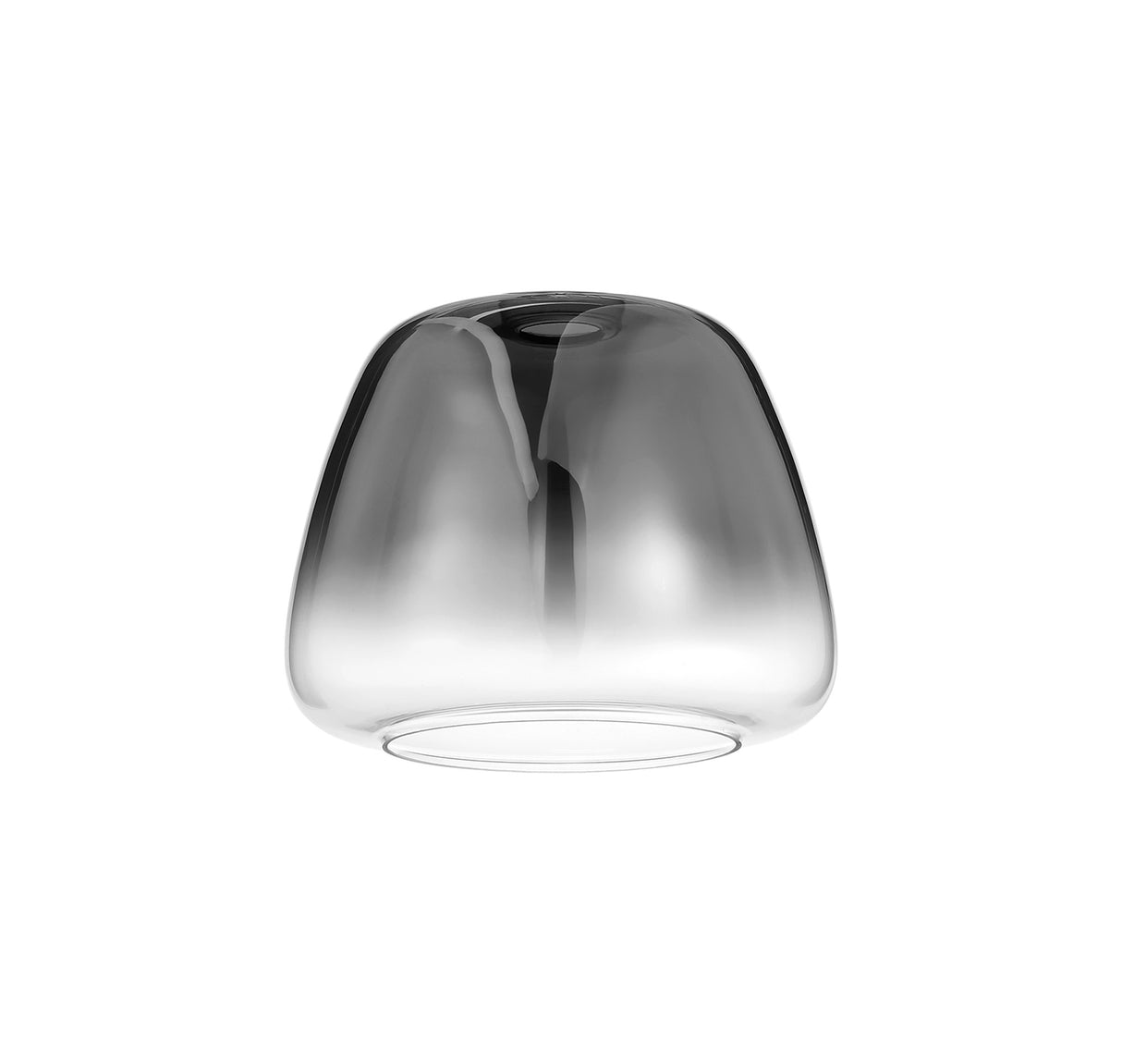Allardyce 28cm Trapezium Glass (H), Smoke Fade/Clear