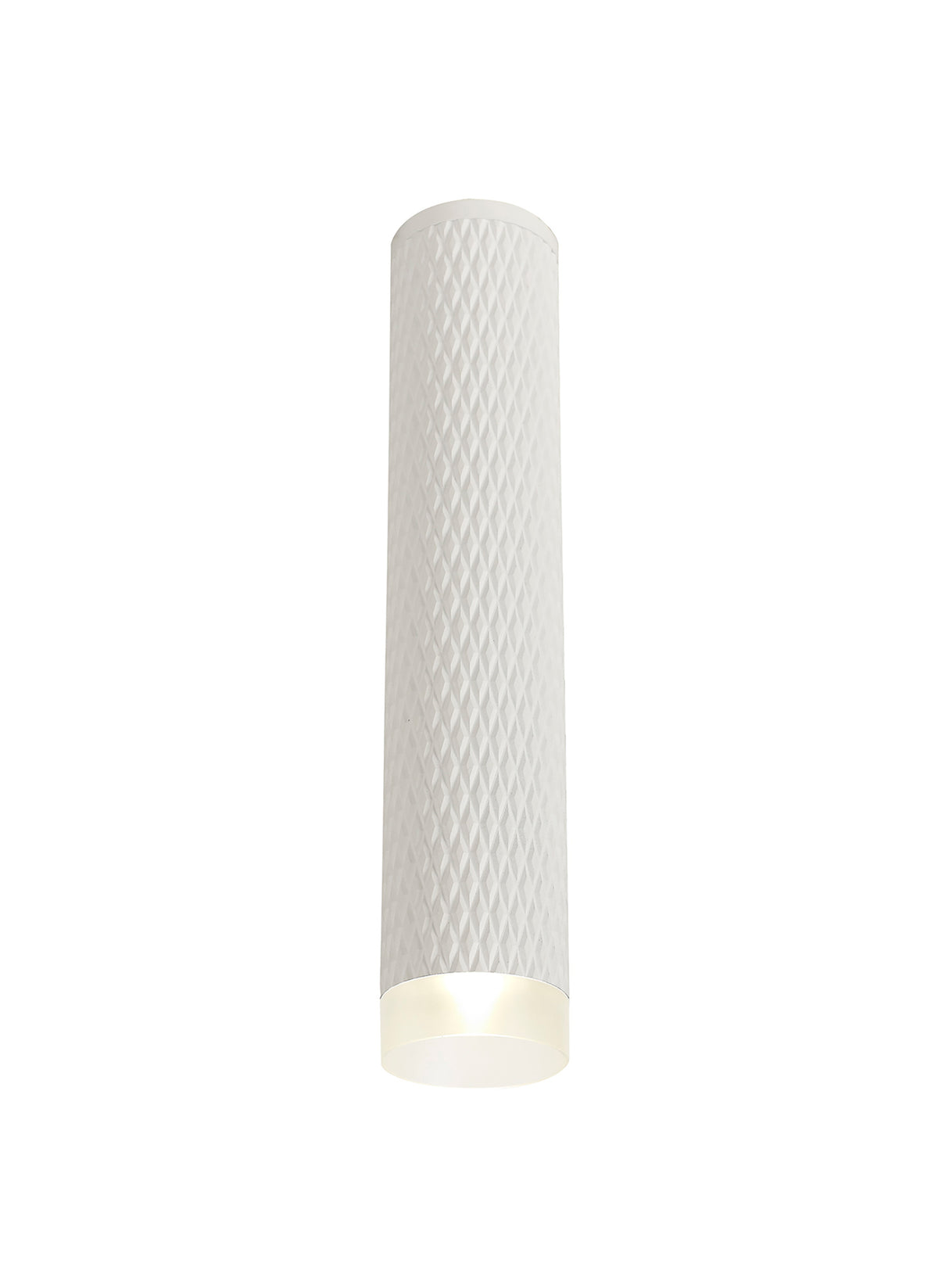 Tueart 1 Light 30cm Surface Mounted Ceiling GU10, Sand White/Acrylic Ring