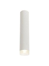 Tueart 1 Light 30cm Surface Mounted Ceiling GU10, Sand White/Acrylic Ring