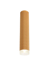 Tueart 1 Light 30cm Surface Mounted Ceiling GU10, Champagne Gold/Acrylic Ring
