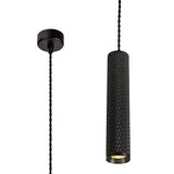 Tueart 1 Light 30cm Pendant Light GU10, Sand Black