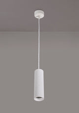 Tueart 1 Light 20cm Pendant Light GU10, Sand White