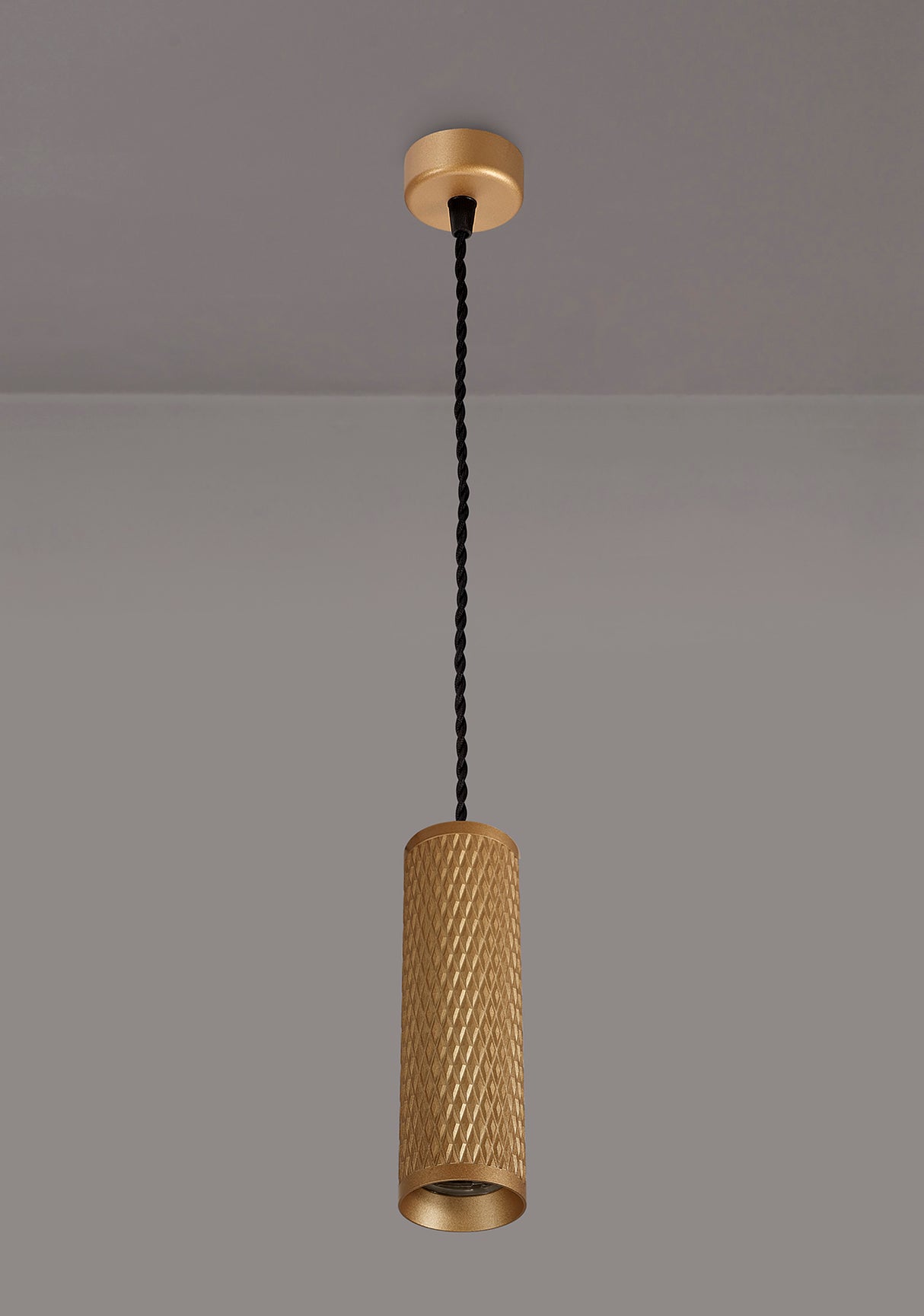 Tueart 1 Light 20cm Pendant Light GU10, Champagne Gold