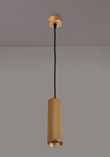 Tueart 1 Light 20cm Pendant Light GU10, Champagne Gold