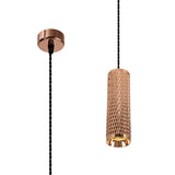 Tueart 1 Light 20cm Pendant Light GU10, Rose Gold
