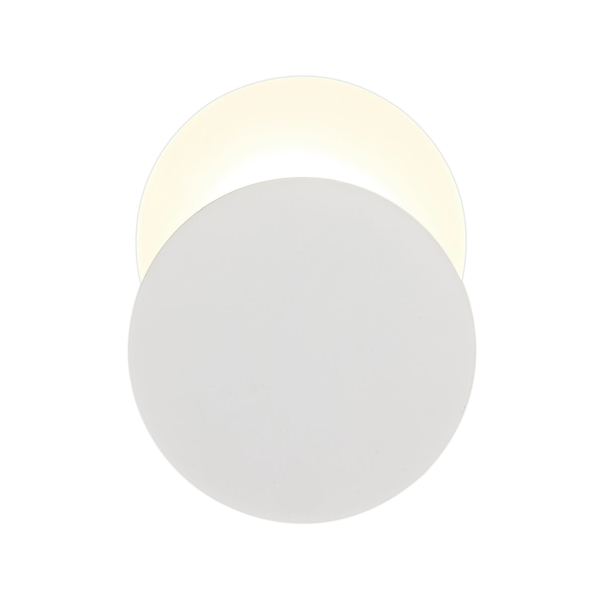 Proctor Magnetic Base Wall Lamp, 12W LED 3000K 498lm, 20/19cm Round Bottom Offset, Sand White/Acrylic Frosted Diffuser