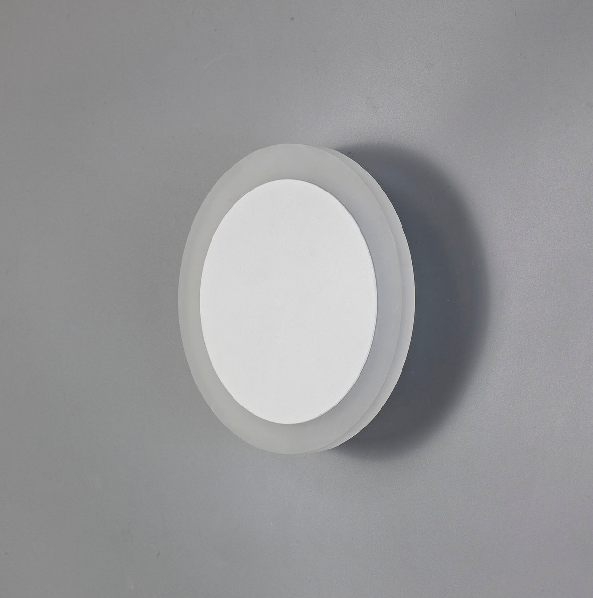 Proctor Magnetic Base Wall Lamp, 12W LED 3000K 498lm, 15/19cm Round Centre, Sand White/Acrylic Frosted Diffuser