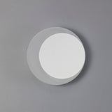 Proctor Magnetic Base Wall Lamp, 12W LED 3000K 498lm, 15/19cm Round Right Offset, Sand White/Acrylic Frosted Diffuser