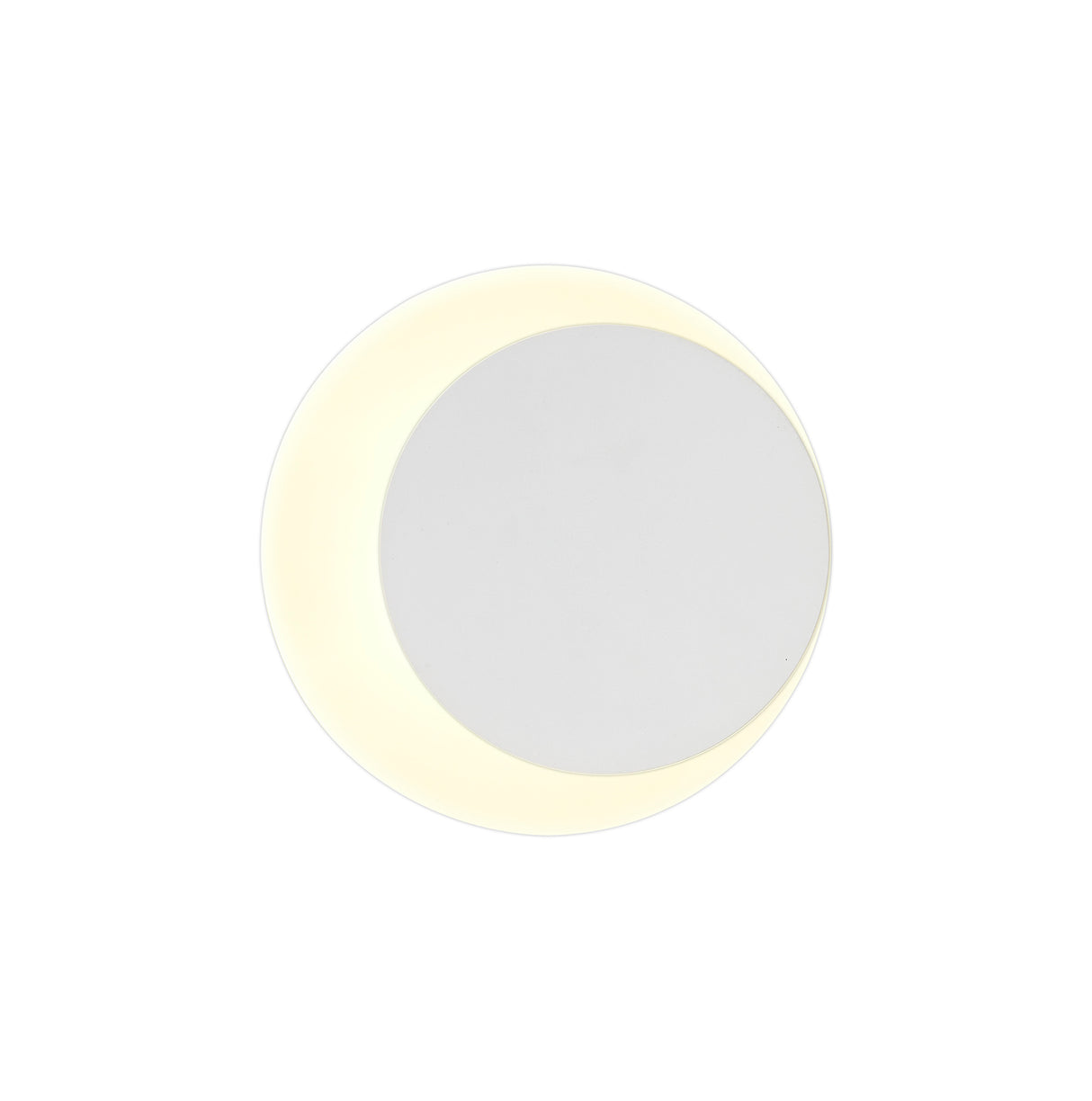 Proctor Magnetic Base Wall Lamp, 12W LED 3000K 498lm, 15/19cm Round Right Offset, Sand White/Acrylic Frosted Diffuser