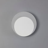 Proctor Magnetic Base Wall Lamp, 12W LED 3000K 498lm, 15/19cm Round Bottom Offset, Sand White/Acrylic Frosted Diffuser