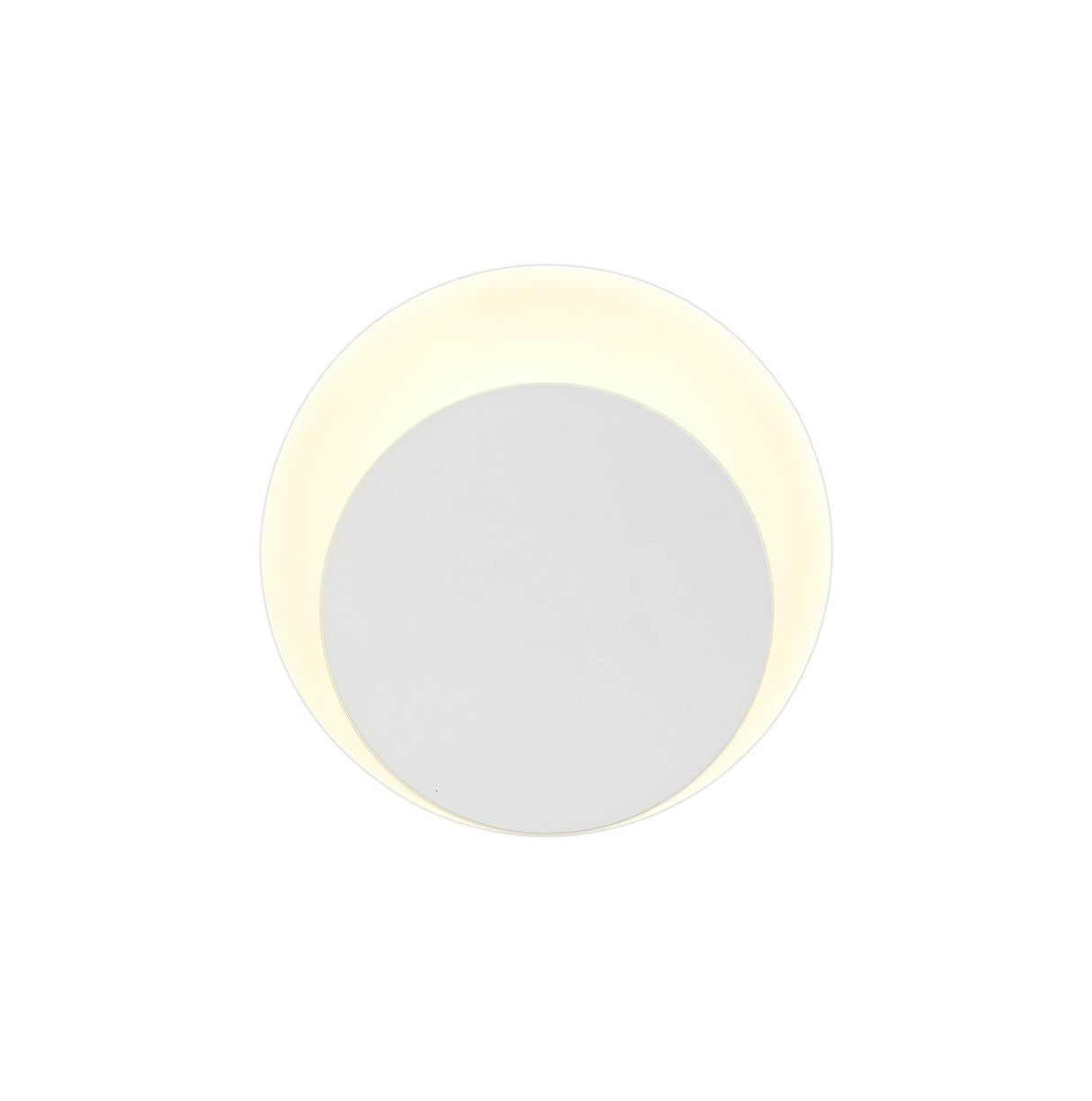 Proctor Magnetic Base Wall Lamp, 12W LED 3000K 498lm, 15/19cm Round Bottom Offset, Sand White/Acrylic Frosted Diffuser