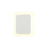 Proctor Magnetic Base Wall Lamp, 12W LED 3000K 498lm, 15/19cm Square Centre, Sand White/Acrylic Frosted Diffuser