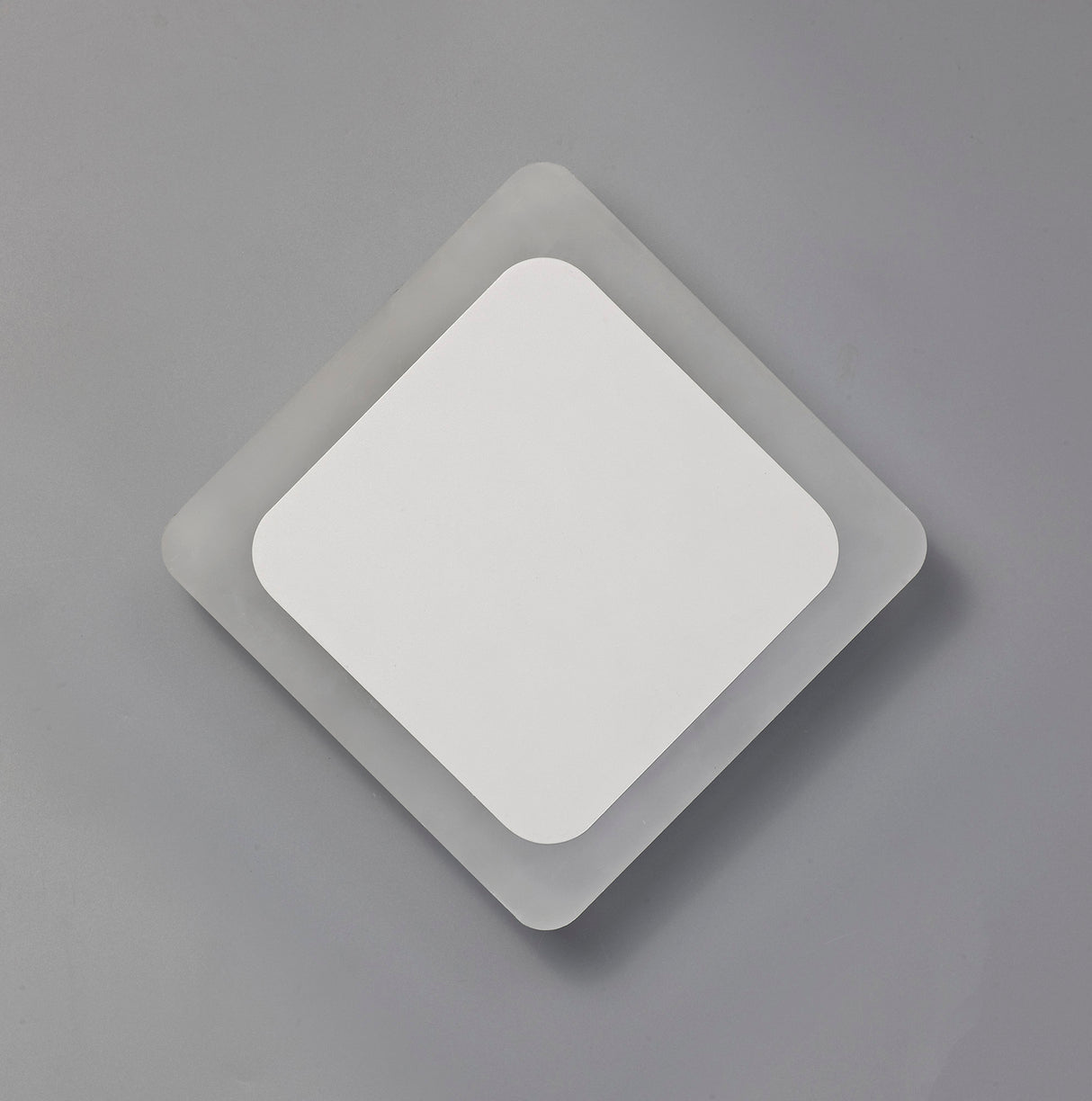 Proctor Magnetic Base Wall Lamp, 12W LED 3000K 498lm, 15/19cm Diamond Centre, Sand White/Acrylic Frosted Diffuser