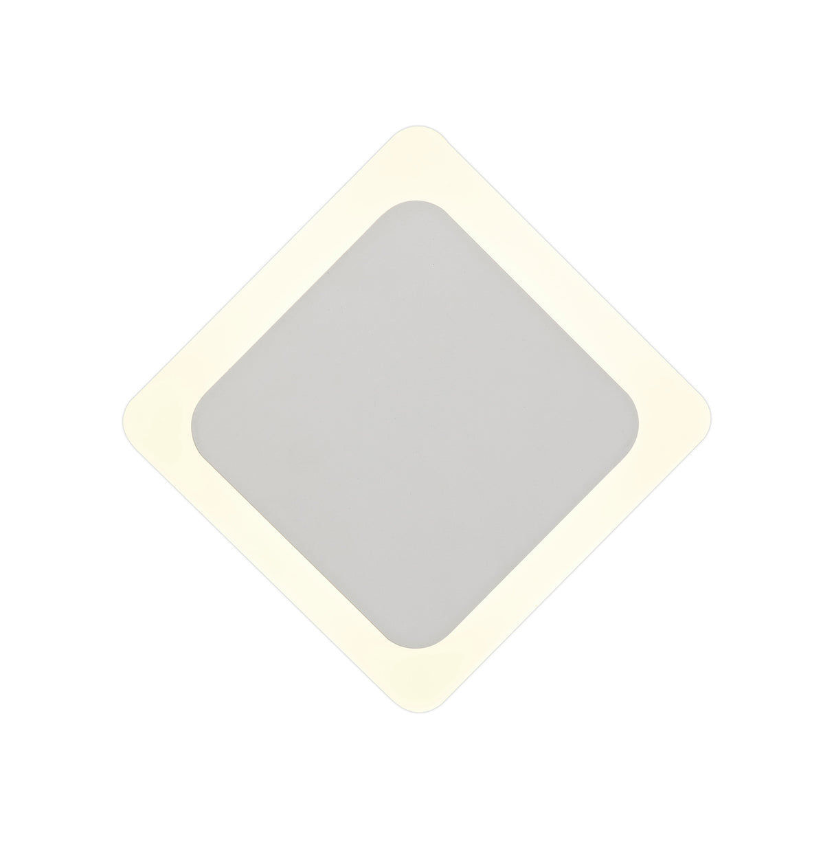 Proctor Magnetic Base Wall Lamp, 12W LED 3000K 498lm, 15/19cm Diamond Centre, Sand White/Acrylic Frosted Diffuser