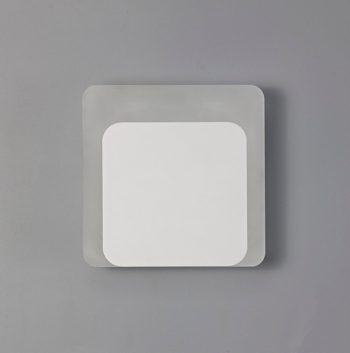 Proctor Magnetic Base Wall Lamp, 12W LED 3000K 498lm, 15/19cm Square Bottom Offset, Sand White/Acrylic Frosted Diffuser