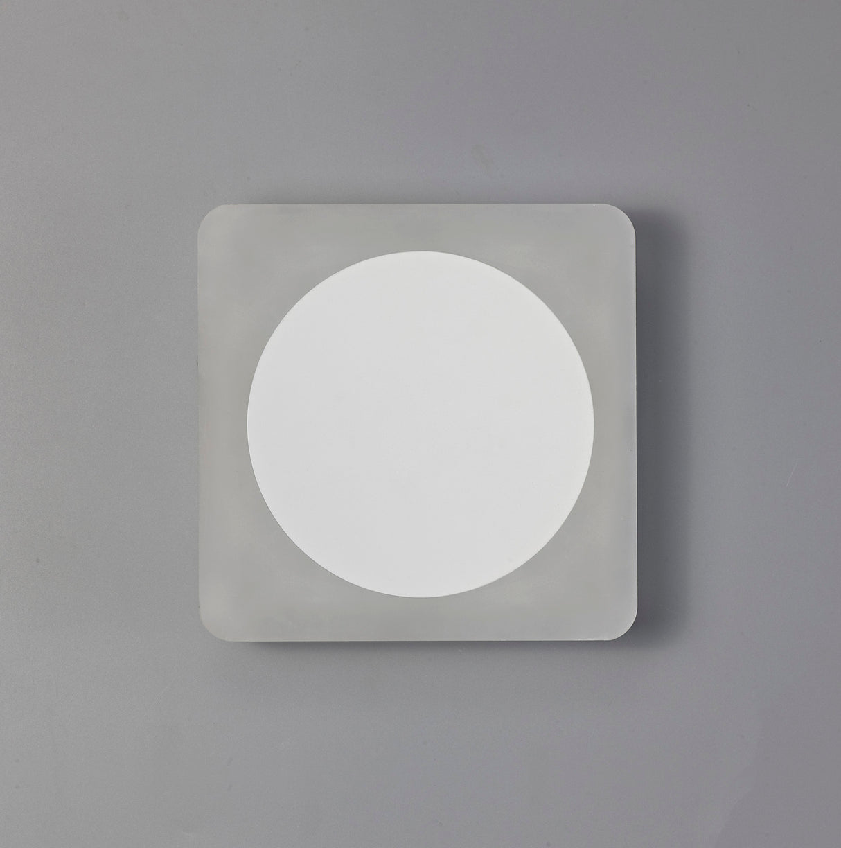 Proctor Magnetic Base Wall Lamp, 12W LED 3000K 498lm, 15cm Round 19cm Square Centre, Sand White/Acrylic Frosted Diffuser