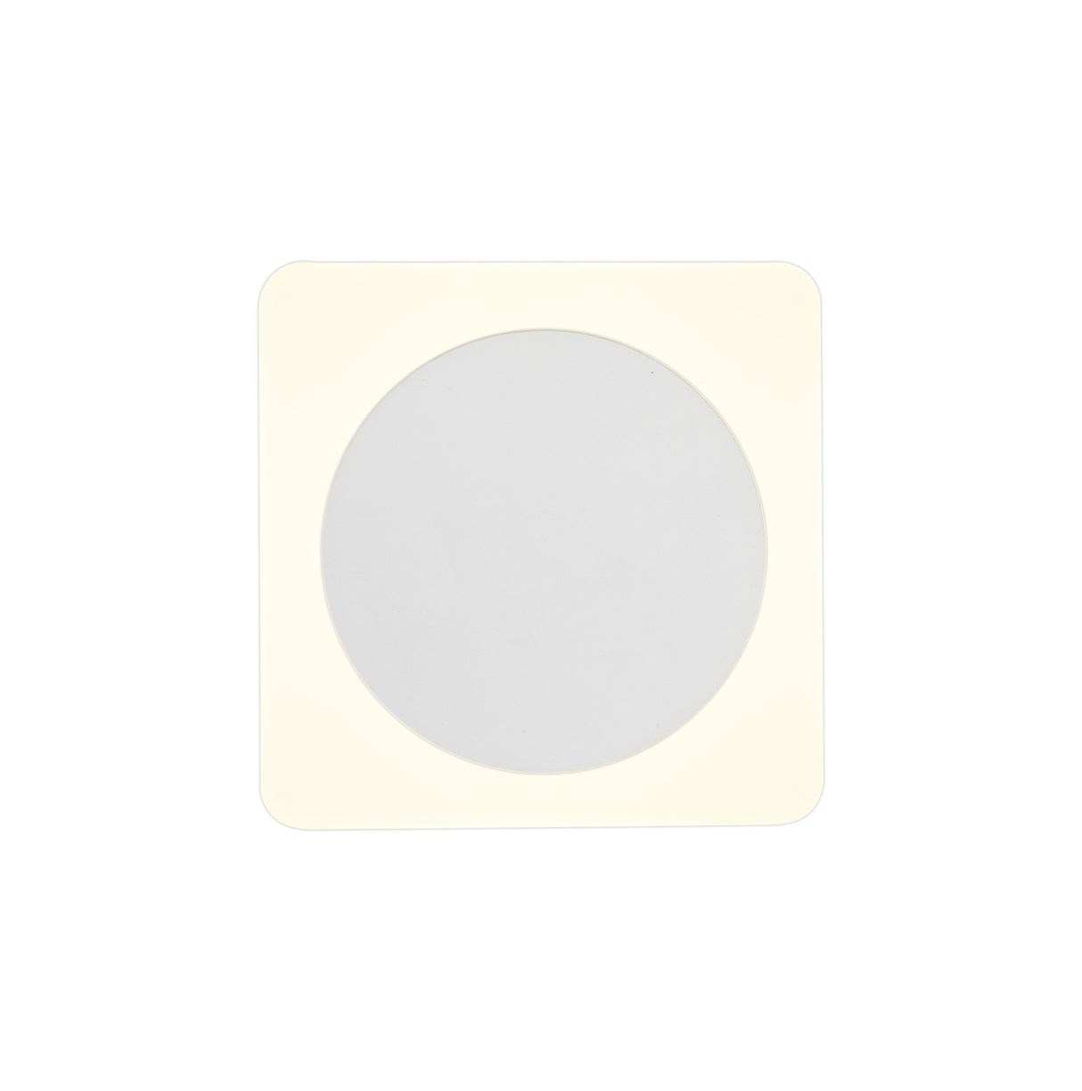 Proctor Magnetic Base Wall Lamp, 12W LED 3000K 498lm, 15cm Round 19cm Square Centre, Sand White/Acrylic Frosted Diffuser