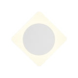 Proctor Magnetic Base Wall Lamp, 12W LED 3000K 498lm, 15cm Round 19cm Diamond Centre, Sand White/Acrylic Frosted Diffuser