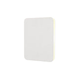 Proctor Magnetic Base Wall Lamp, 12W LED 3000K 498lm, 20/19cm Square Centre, Sand White/Acrylic Frosted Diffuser