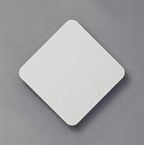 Proctor Magnetic Base Wall Lamp, 12W LED 3000K 498lm, 20/19cm Diamond Centre, Sand White/Acrylic Frosted Diffuser