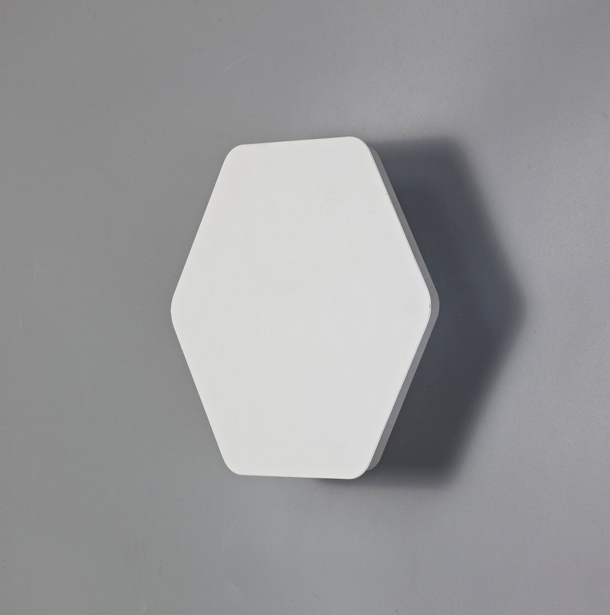 Proctor Magnetic Base Wall Lamp, 12W LED 3000K 498lm, 20/19cm Horizontal Hexagonal Centre, Sand White/Acrylic Frosted Diffuser