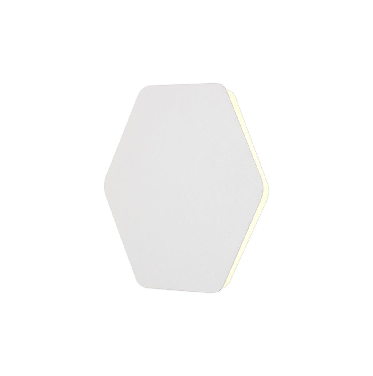 Proctor Magnetic Base Wall Lamp, 12W LED 3000K 498lm, 20/19cm Horizontal Hexagonal Centre, Sand White/Acrylic Frosted Diffuser