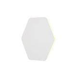 Proctor Magnetic Base Wall Lamp, 12W LED 3000K 498lm, 20/19cm Horizontal Hexagonal Centre, Sand White/Acrylic Frosted Diffuser