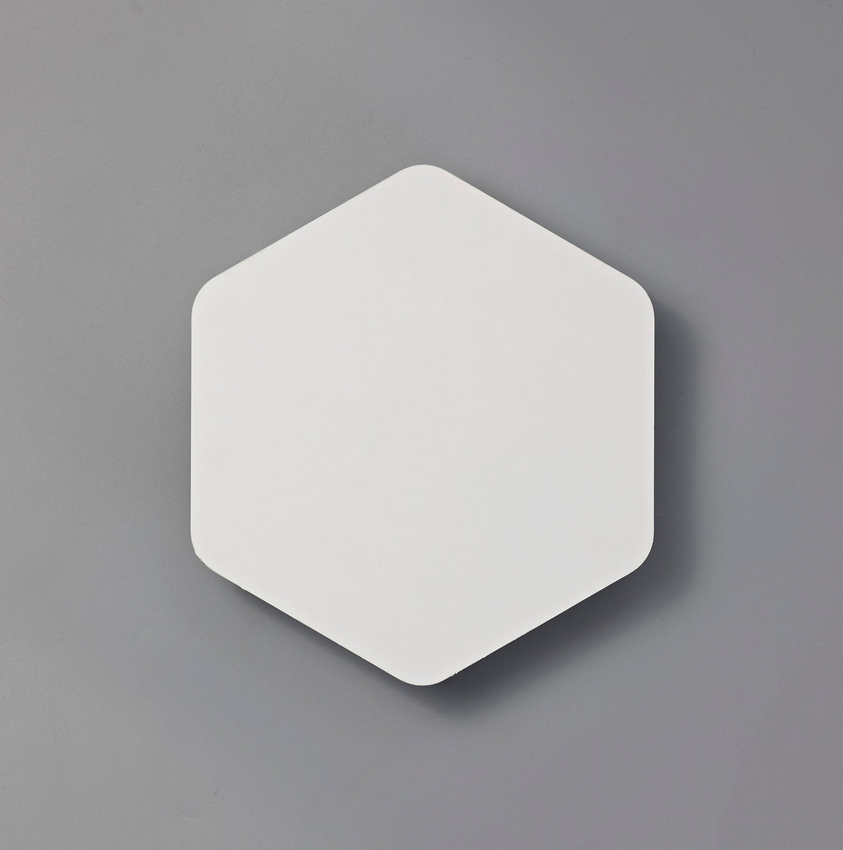 Proctor Magnetic Base Wall Lamp, 12W LED 3000K 498lm, 20/19cm Vertical Hexagonal Centre, Sand White/Acrylic Frosted Diffuser