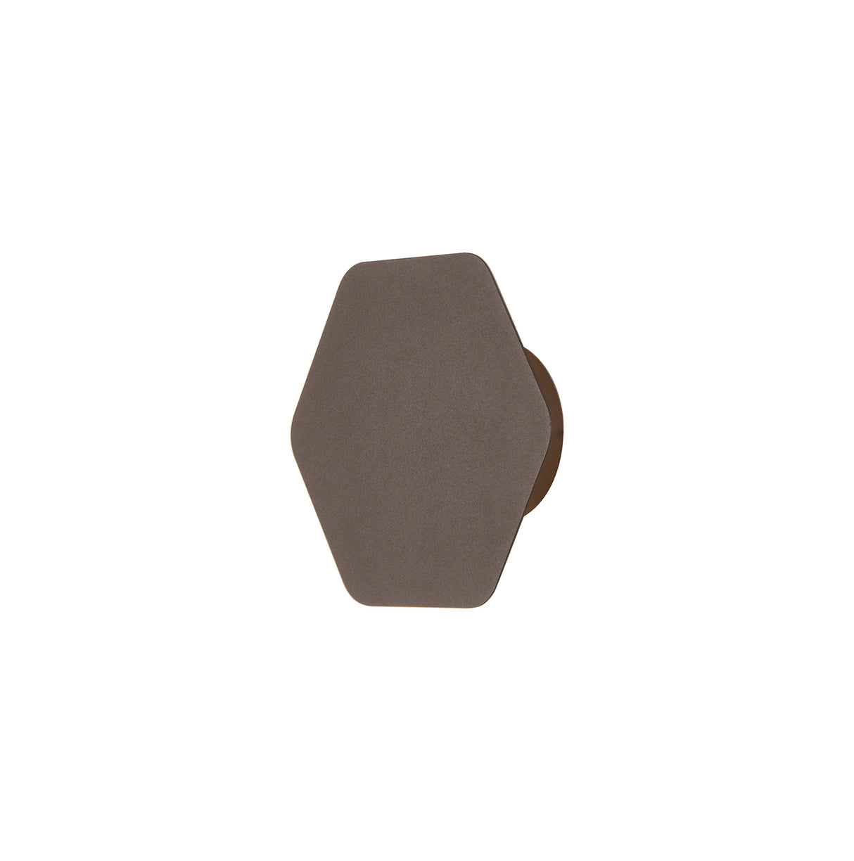 Proctor Magnetic Base Wall Lamp, 12W LED 3000K 498lm, 15cm Horizontal Hexagonal, Coffee