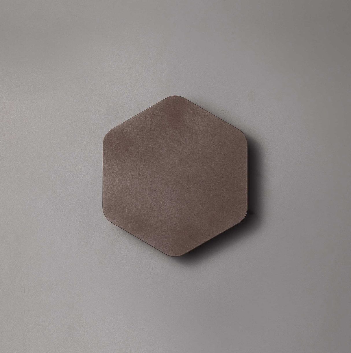 Proctor Magnetic Base Wall Lamp, 12W LED 3000K 498lm, 15cm Vertical Hexagonal, Coffee