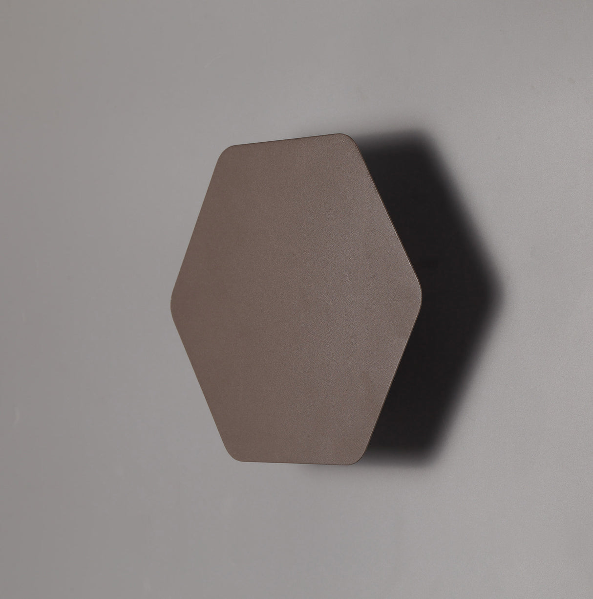 Proctor Magnetic Base Wall Lamp, 12W LED 3000K 498lm, 20cm Horizontal Hexagonal, Coffee