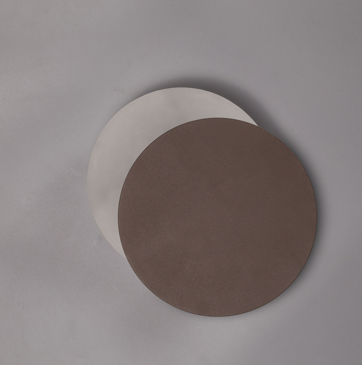 Proctor Magnetic Base Wall Lamp, 12W LED 3000K 498lm, 20/19cm Round Right Offset, Coffee/Acrylic Frosted Diffuser